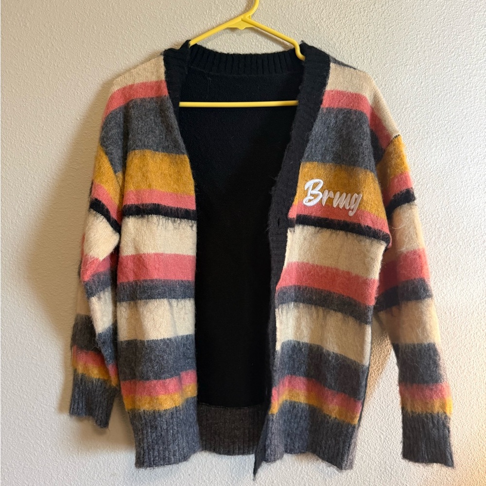 SHEIN Multicolor Striped Cardigan